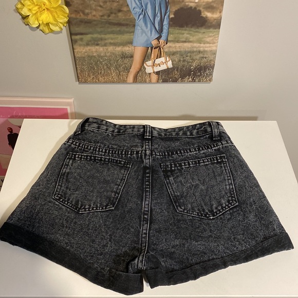 High waisted black denim shorts from SHEIN size - XS :) - Picture 4 of 7